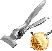 Watermelon Opener, Stainless Steel Durian Peel Breaking Tool, Multifunctional Cutter Clip, Fast Peeling, Safety, Time Saving, Excellent for Watermelon, Cantaloupe, Home Use