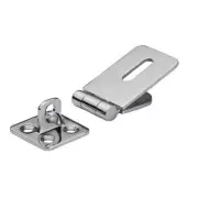 Hasp and Staple 316G Polished S/S Cabinetry Latch 112.4mm