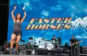 Jana Kramer at Faster Horses Festival at Michigan International - 2014 Photo 10