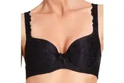 Bendon Damask Contour Bra 72-69 Black
