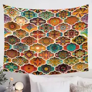 A Bunch of Colorful Moroccan Designs Tapestry