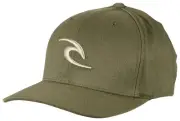RIP CURL TEPAN dusty olive FLEXFIT CAP HAT MENS NEW LOGO SURF BEACH Free Post