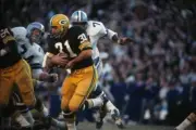 Football Nfl Championship Green Bay Packers Jim Taylor In Action 1967 OLD PHOTO