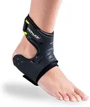 DonJoy Performance POD Ankle Brace, Best Support for Stability, Ankle Sprain, Roll, Strains for Football, Soccer, Basketball, Lacrosse, Volleyball - Small - Left - Black