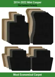 Lloyd Velourtex Front & Rear Row Carpet Mats for 2014-2022 Mini Cooper (for: Mini)