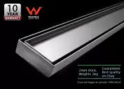 1500mm Tile Insert Stainless Steel Shower Bathroom Grate Drain "2mm" thickness