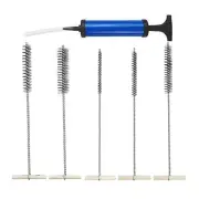 6x Pipe Cleaning Brush Set Drill Brush for Glasses Tubes Drill Hole Cleaning