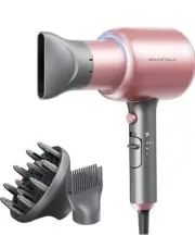 Wavytalk Ionic Hair Dryer 1875W with Diffuser & Comb for Curly Hair - Rose Gold