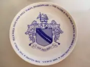 1981 Dallas Texas Museum of Fine Arts Shakespeare plate The Globe & The World