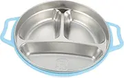 Homoyoyo Stainless Steel Baby Plate Food Trays Boys and Girls Baby Food Compartment Portion Control Plate - Dishwasher Safe