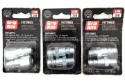 Grip Rite Fittings GRF38MPD 3/8" Industrial Plug-1/4" Male NPT Lot of 3-2 Packs