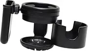 Pram Bottle Holder for Pipe Diameter 25-40mm Pram Trolley Bike Cup Holder Black