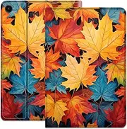 Case for Samsung Galaxy Tab A9+ 11 inch 2023, Ultra-Thin Lightweight Smart Cover, PU Leather Adjustable Stand Protective Case, for Galaxy Tab A9 Plus(SM-X210/X216/X218), Maple Leaf