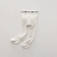 在飛比找momo購物網優惠-【Baby童衣】任選 蕾絲女童連褲襪 60373(白色)