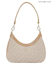 Tommy Hilfiger Brown Jacquard Shoulder Bag (F57122) | $323