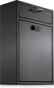 Wall Mounted Lock Box with Combination - 1.2Mm Heavy Duty Steel Extra Large Mail