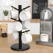 Wisuce Black Coffee Mug Tree Bamboo Holder Cup Stand 1 Basic