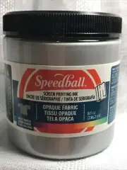 Speedball Fabric Screen Printing Ink 8 oz. Pearl Silver # 4807 03487 NEW Hobby