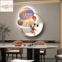 在飛比找樂天市場購物網優惠-創意亞克力電子掛鐘 現代時尚裝飾壁鐘 靜音時鐘 氣球造型壁鐘