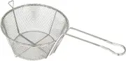 Winco FBRS-8 Round Wire Fry Basket, 8-1/2-Inch, 6-Mesh, Nickel, Medium