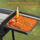 Bpa Free Grill Mats Table Mat for Dining Heat Resistant Silicone Griddle Tools
