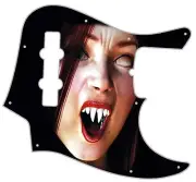 J Jazz Bass Pickguard Custom Fender Graphic Graphical Guitar Pick Guard Zombie 2