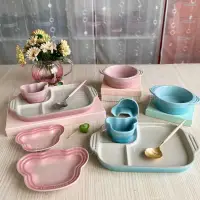 在飛比找蝦皮購物優惠-Le Creuset Baby系列 湯碗 餐盤 小熊盤 牛奶