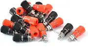 uxcell Metal Body Speaker Banana Connector Jack Binding Post 4mm 20pcs Black Red