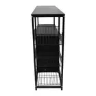 Storage Cabinet Floor Standing Sideboard Cabinet Microwave Shelf Organizer Rack.