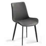 Eureka Milo DC14 Dining Side Chairs Set of 2 Gray
