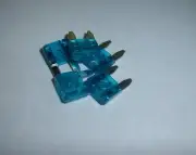 5 Automotive ATM Mini Fuse Nickel 15 Amp for Car Boat Audio Auto Alarms Fuses
