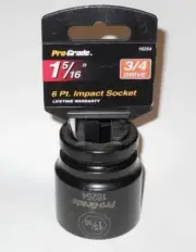 Pro-Grade #16254 1 5/16" 3/4 Drive 6pt. Impact Socket, NEW