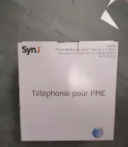 AT&T SynJ SB67148 4-Line Black Cordless Deskset DECT 6.0 Digital Office Phone