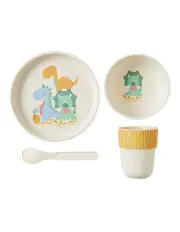 [Other] Jiggle & Giggle Whimsical Bamboo Dinner Set 4 Piece in Assorted
