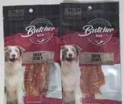 SET OF 2 Kind Rewards Duck Jerky Butcher Bar Dog and Puppy Treats
