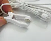 5pcs/lot Ear clip Electrode Lead Wires Jack DC 2.5mm Replacement Cable for Tens