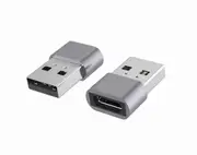 AT-USBCUSBA-FM - AstrotekUSB Type C Female to USB 2.0 Male OTG Adapter 480Mhz For Laptop, Wall Chargers,Phone Sliver