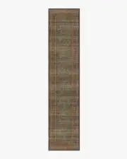 75' x 365' | Machine Washable Runner Rug | Kid & Pet Friendly | Indoor Rug | Rowan Teal Blue & Copper Flatwoven Rug | Ruggable