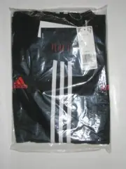Kith x adidas Soccer Cobras Overlay Stripe Tee Shirt Black/White/Red Large NEW!