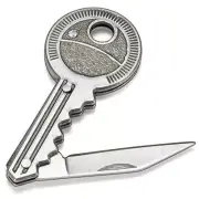Mini Blade Fold Key Ring Portable Tool Outdoor Camp Knife Keychain Peeler