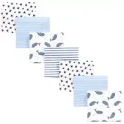 Hudson Baby Cotton Flannel Receiving Blankets Bundle, Narwhal, One Size