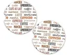 Coffee Mocha Latte Car Coaster Set 2 Ceramic Sandstone Cup Holder Gift