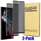 2X Privacy Glass Screen Protector For Samsung Galaxy S23 S22 S21 S20 Ultra Plus