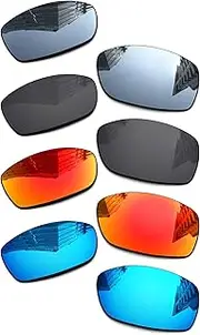 [LenzReborn] 1.6MM Polarized Replacement Lenses for Oakley Holston OO9334 58mm Sunglasses, UV Protection, Dark Mirror Lens, Repair Parts&Kit
