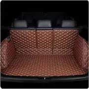 Car Boot Protector for A1 2012 2013 2014 2015 2016 Leather Car Trunk Mat Rear Trunk Cargo Protective Mat Car Trunk Mats(Brown)