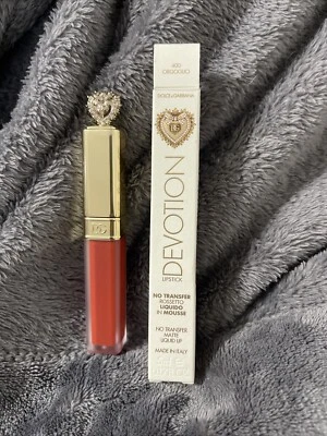 Dolce & Gabbana Devotion Liquid Lipstick-No Transfer Matte Lip #400 Orgiguo Red