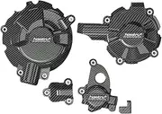 Engine Timing Part Covers Carbon Fiber Moto Engine Cover Protection Set Case Parts Protective Case Set for BMW Motorrad S1000XR 2015-2019 Engine Guards Starter Cover(On Set)