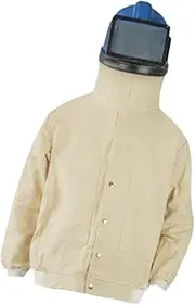 Stgfyxgs Sandblasting Suit Jacket, Protective Clothing, with Sandblasting Helmet for Grinding Work, Convex mirror