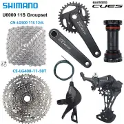 SHIMANO CUES U6000 MTB Groupset 11S Shifter Derailleur 50T Cassette Chain 124L