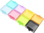 Beavorty Pill Organizer 8 Pack Compact Pill Storage Box Daily Dose Organizer Medicine Small Portable Medicine